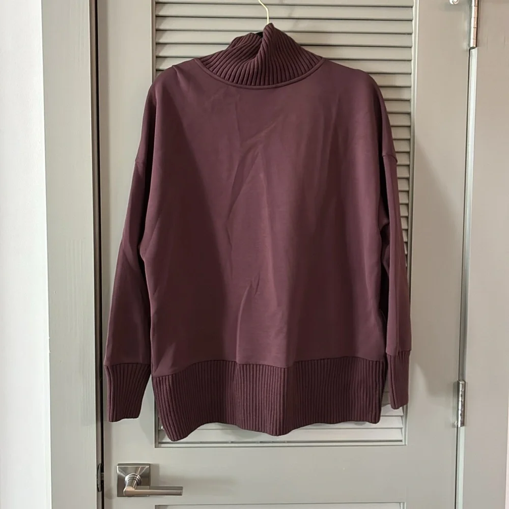 NWOT Varley Barker High Neck Sweat Doublesoft Sz S - Picture 7 of 10